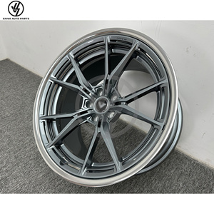 Rines Personalizados de Aleación de Aluminio Forjado en Gris Acero para el Nuevo Audi R8, de 19-24 Pulgadas, con Diseño Multirradio - Product Image 5