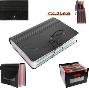 Caja organizadora de archivos tamaño carta A4 portátil 24 bolsillos de alta calidad al por mayor carpeta de archivos expansible con acordeón de cubierta - Product Image 4
