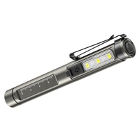 Nouveau stylo médical Rechargeable en aluminium TYPE-C avec jauge de pupille UV Ultraviolet LED pour dentiste