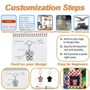 Llavero de Diseño Personalizado de Camiseta de Fútbol Estilo <span class=keywords><strong>Español</strong></span> en PVC, Silicona Suave 2D, Regalos Promocionales Personalizados - Product Image 4