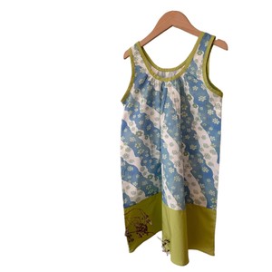 Abito estivo in cotone per ragazze, color block, scollo quadrato, senza maniche, stile country - Product Image 5