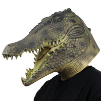 Masque de crocodile effrayant pour Halloween et Noël, masque intégral pour fête, carnaval, étiquette privée, masque en latex personnalisé