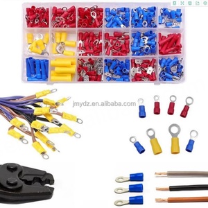 300 Piezas de Terminales de Cableado en Forma de Horquilla Circular OT/UT Prensados en Frío, Caja de Conectores de Cableado Automotriz - Product Image 2