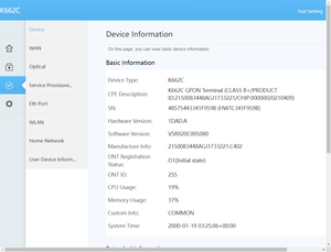 Modems optiques Wi-Fi 6 double bande d'occasion avec ports 4GE GPON 2.4 & 5G AX3000 Routeur ONU FTTR/FTTX - Product Image 6