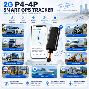Fabrik 2G Fahrzeug-GPS-Ortungsgerät P4-4P Kabelgebundener Auto-Tracker Echtzeit-Verfolgung Routenverlauf Geo-Zaun Vibrationsalarm - Product Image 5