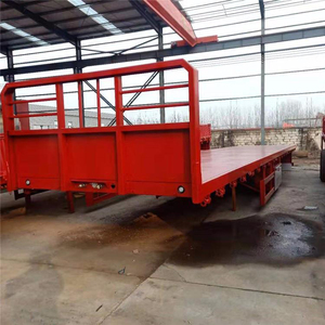 Envío de Contenedor de 40 Pies, Remolque de Plataforma Plana de 3 Ejes, Precio de Semirremolque de Plataforma Plana - Product Image 6