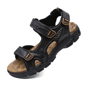2026 New Products Ideas Sandalias De Hombre Nice Quality Men's Summer Rhinestone <b>Sandals</b> Leather <b>Sandals</b> Outdoor - Product Image 4