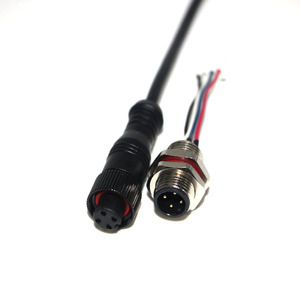Bảng điều khiển-Mount kết nối không thấm nước M12 2pin 3pin 4pin 5pin Nam Nữ IP67 IP68 kết nối cáp - Product Image 4