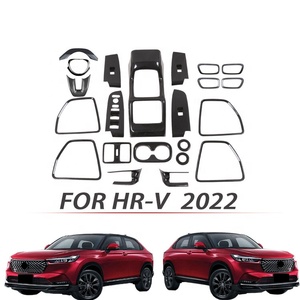 WZXD Juego Completo de Cubiertas Decorativas de Fibra de Carbono para el Interior, Marco de Ventilación de Aire Acondicionado para HRV VEZEL 2022 - Product Image 1