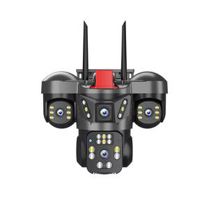 V360pro ứng dụng lưu trữ đám mây đa ống kính 4G Mạng năng lượng mặt trời CMOS 3Mp IP66 <span class=keywords><strong>Camera</strong></span> 5 màn hình ngoài trời 2 chiều bằng giọng nói chuyển động đáng báo động - Product Image 1