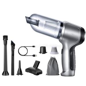 Aspirateur de voiture sans fil mini puissant à aspiration élevée, fonctionnant sur batterie, portable, avec souffleur d'air - Product Image 1