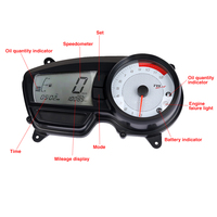 Compteur de Vitesse et Carburant Numérique 12V pour Moto avec Odomètre, Tachymètre et Horloge pour TVS APACHE RTR 160 CC 180