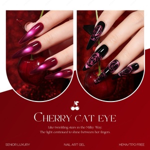 JTING Esmalte de Uñas en Gel Efecto Ojo de Gato, 20 Colores, Rojo Cereza, Rojo Rubí, Magnético, Libre de TPO/Hema, OEM, para Año Nuevo y San Valentín - Product Image 6