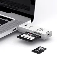 2 en 1 de alta velocidad USB 3,0 2,0 adaptador de lector de tarjetas Micro TF transmisión de datos hasta 5Gbps compatibilidad múltiple para PC portátil