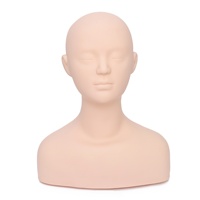 Têtes de mannequin en silicone souple sans formation sur les cheveux, sans maquillage, tête de cosmétologie professionnelle pour femme