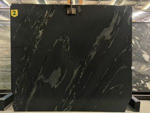 Dalles de <span class=keywords><strong>granit</strong></span> noir de rivière de style moderne Goldtop Pop Black White Spots Utilisation de sol imperméable pour hôtel Solution graphique OEM/ODM - Product Image 6