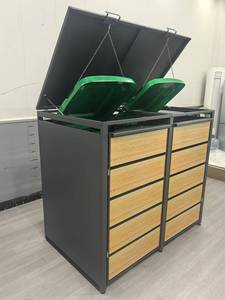 صندوق لـ 2 سلة عجلات مع لتر لكل منهما ، لون أنثراسايت وحبيبات الخشب في ملاهي بن عجلات - Product Image 4