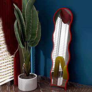 Miroir de corps entier de haute qualité, décoration intérieure personnalisée, contemporain, style mid-century modern, chambre de fille, salon, postmoderne - Product Image 2