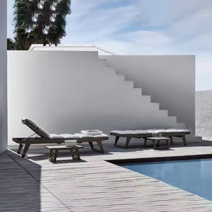 Chaise longue pliante en bois pour extérieur, piscine, hôtel, plage - Product Image 3