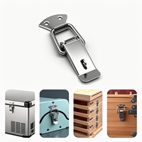 Grande pince à bascule en acier inoxydable pour armoire, tiroir, boîte de bureau, valise – Quincaillerie de verrouillage