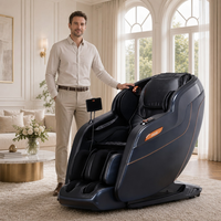 Fauteuil de massage intelligent inclinable avec système SL-Track et design peu encombrant, pour soulager le stress