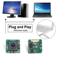 Module de caméra CMOS OEM HM2131 1080P 60fps RGB à obturateur global 2MP avec interface USB UVC sans pilote pour vision industrielle et reconnaissance faciale