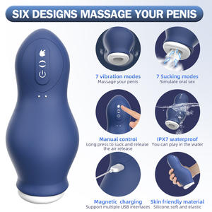 Vibrador Entrenador de Pene Edya 170x76mm Recargable por USB con Vibración y Succión para Hombres Adultos Ejercicio Masculino - Product Image 6