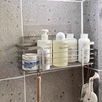 Duurzame, aan de wand te bevestigen, slagvrije, opvouwbare, rechthoekige, multifunctionele, draagbare, draaibare opbergplank van 304 roestvrij staal, enkelvoudig.