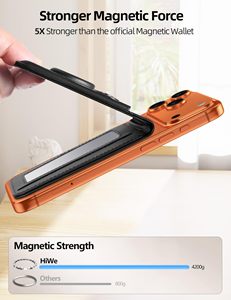 MagSafe <b>Wallet</b> with for Holder Card Holder with Magnetic Stand iPhone 17 <b>RFID</b> <b>Blocking</b> PU Vegan - Product Image 3