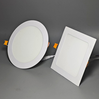 Vente flash : panneau lumineux LED moderne 18W, carré, encastré au plafond, corps en aluminium, design fin, pour la maison, le bureau, utilisation en intérieur