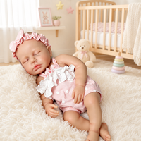 Großhandel Lebensechte 13 Zoll Mädchen-Babypuppen aus Vollsilikon Realistische Platin-Reborn-Puppen