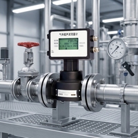 Medidor de Flujo de Gas Ultrasónico de Bajo Consumo Yunyi, Compatible con Agua, Lectura Remota GPRS OEM, Pantalla LCD, Estación de Control sin Personal