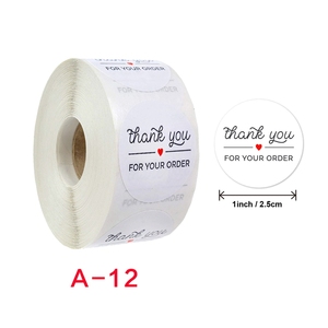 Adesivi fatti a mano al forno con adesivo d'amore grazie per il tuo ordine adesivi etichetta sigillante bianca - Product Image 5