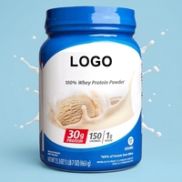 Poudre de supplément protéiné végétal à la vanille avec logo personnalisé 663g Qualité alimentaire Certifié pour la croissance musculaire et l'énergie des adultes