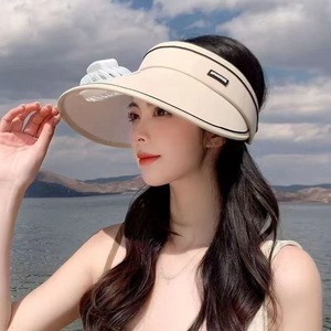 Casquette Visière Pare-<span class=keywords><strong>Soleil</strong></span> Ouverte pour Femme avec Ventilateur Rafraîchissant Rechargeable, Large Bord pour Sports de Plein Air, Camping, Pêche, Été - Product Image 2
