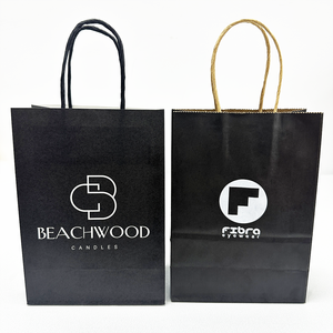 Epack Recyclable Black Shopping Clothing <b>Bag</b> Packaging Luxury <b>White</b> Brown Gift Paper <b>Bags</b> with Your Own Logo for <b>Small</b> Business - Product Image 4
