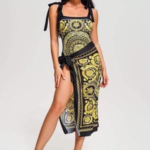 Femmes <span class=keywords><strong>Gargon</strong></span> imprimé 2 deux pièces imprimé ensemble maillots de bain maillots de bain - Product Image 1