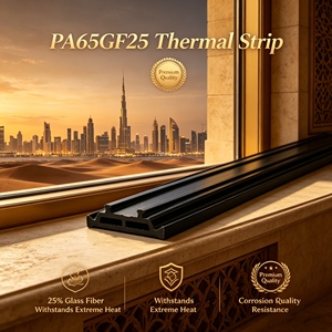 Energy Efficient Multi-cavity Thermal Break <b>Strip</b> PA66GF25 Polyamide Insulation <b>Strip</b> for Aluminum Curtain Walls - Product Image 1