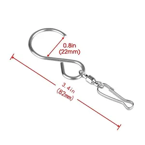 360 Degree Rotating Wind Spinner Swivel Hooks Hanging Crystal Twisters S Hooks Stainless Steel Wind Spinner Swivel Hook Clips