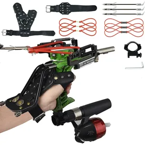 SYQT Set da Caccia e Pesca Outdoor Impermeabile con Fionda a Catapulta Mulinello Dardi e Robusto Poggiapolso per Tiro al Pesce - Product Image 1