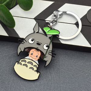 Nuovo Design Anime giapponese personaggio dei cartoni animati <span class=keywords><strong>Totoro</strong></span> metallo Charm portachiavi - Product Image 3