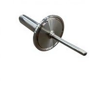 PROG PROG-SR102-1 Sonda de Temperatura de Resistencia de Platino PT100 RTD de Alta Precisión e Higiénica, 4~20mA, Conexión M12 con Rosca G1/2 para Uso Alimentario