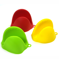 Accessoires de barbecue mitaines de four gants de cuisson en Silicone mitaines de doigt poignées résistant à la chaleur support de marmite gril gants de barbecue ventes directes d'usine