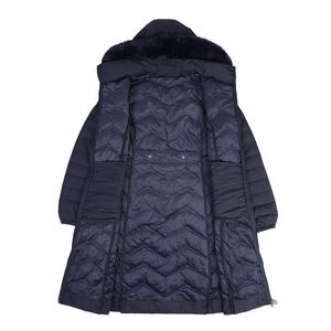 Boying personalizzabile da donna inverno lungo Slim-Fit piumino in cotone <span class=keywords><strong>giacca</strong></span> con cappuccio in pelliccia staccabile Design Casual - Product Image 4