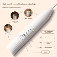 Mousseur à lait rechargeable, mousseur à lait automatique à main, batteur à lait, batteur à œufs automatique, mixeur électrique pour la cuisine