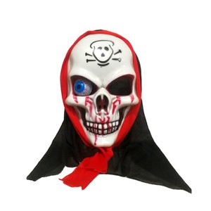 Máscara <span class=keywords><strong>de</strong></span> Vampiro para <span class=keywords><strong>Halloween</strong></span>, Máscara <span class=keywords><strong>de</strong></span> Fantasma Terrorífica con Cara Sangrante, Pañuelo Rojo para la Cabeza, Máscara <span class=keywords><strong>de</strong></span> Pirata, Accesorios para Fiestas - Product Image 3