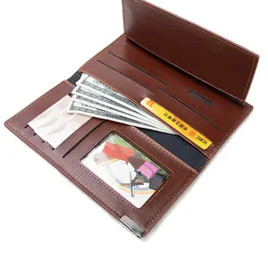 New Men's Long Multi Card Wallet PU Zipper Large Capacity Wallet Business Handheld Men's Wallet