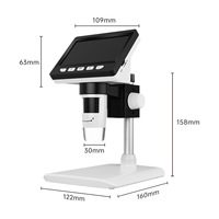 1080P HD Digital Monocular Microscope 4.3inch 1000x Magnification Industrial Desktop 8 LED Illumination 1 Year Microscope