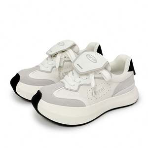 New Trendy Limited Edition <b>White</b> Ladies' Platform High <b>Heeled</b> <b>Lace</b>-<b>up</b> Couple's Sporty Casual Winter Shoes Matte Decoration PU - Product Image 5