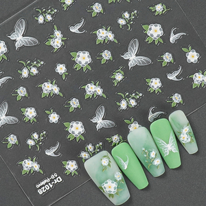 Pegatinas <span class=keywords><strong>de</strong></span> <span class=keywords><strong>Uñas</strong></span> con Diseño <span class=keywords><strong>de</strong></span> <span class=keywords><strong>Mariposas</strong></span> <span class=keywords><strong>y</strong></span> <span class=keywords><strong>Flores</strong></span> Holográficas 2026, Calcomanías <span class=keywords><strong>de</strong></span> Verano para Manicura DIY, Autoadhesivas - Product Image 2
